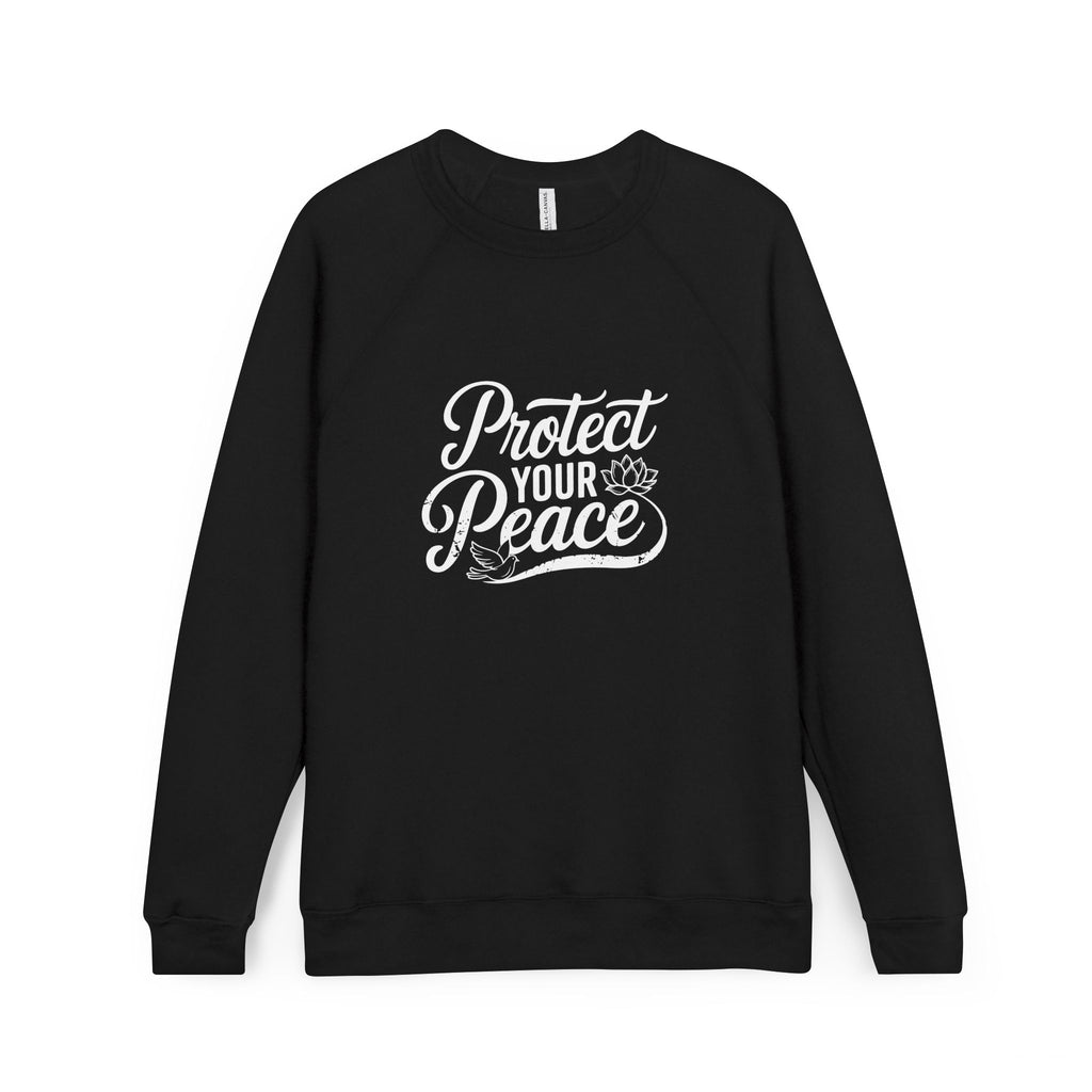 Protect Your Peace - Unisex Sponge Fleece Raglan Sweatshirt