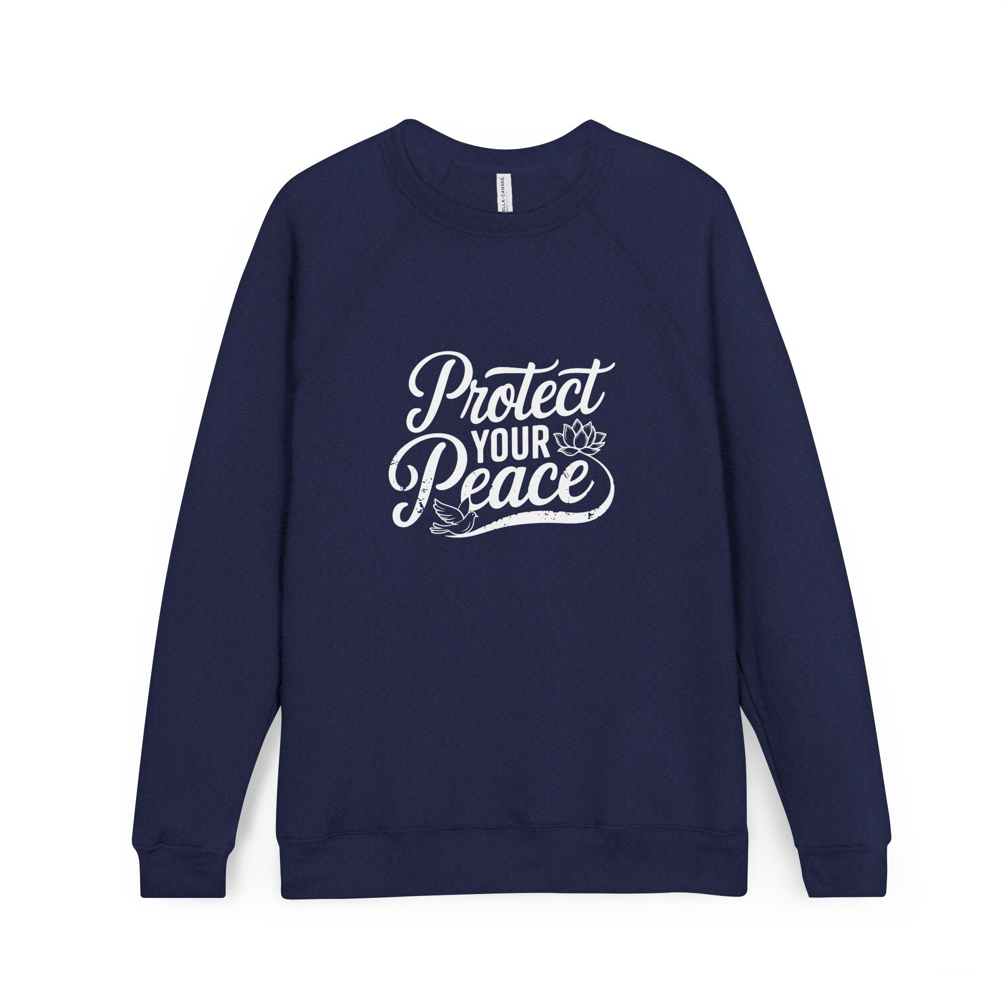 Protect Your Peace - Unisex Sponge Fleece Raglan Sweatshirt
