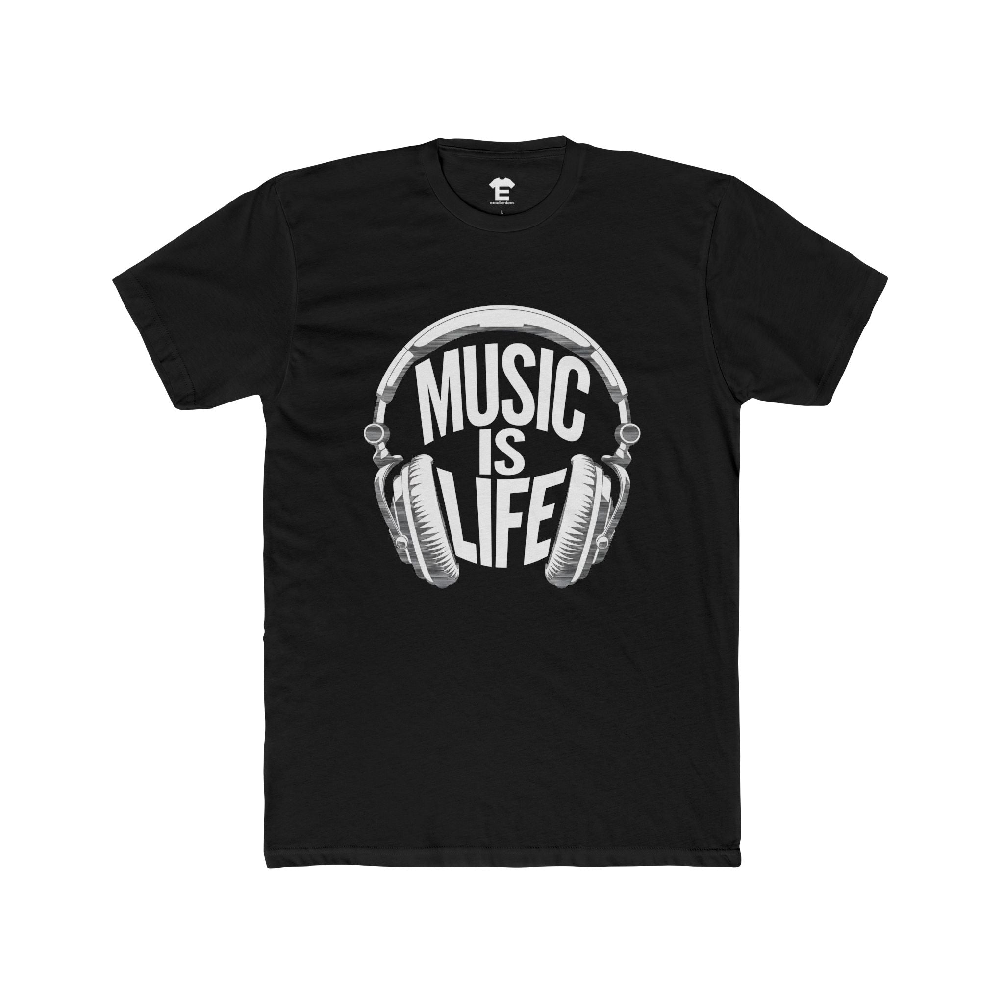 Music Is Life - Unisex Cotton Crew Tee
