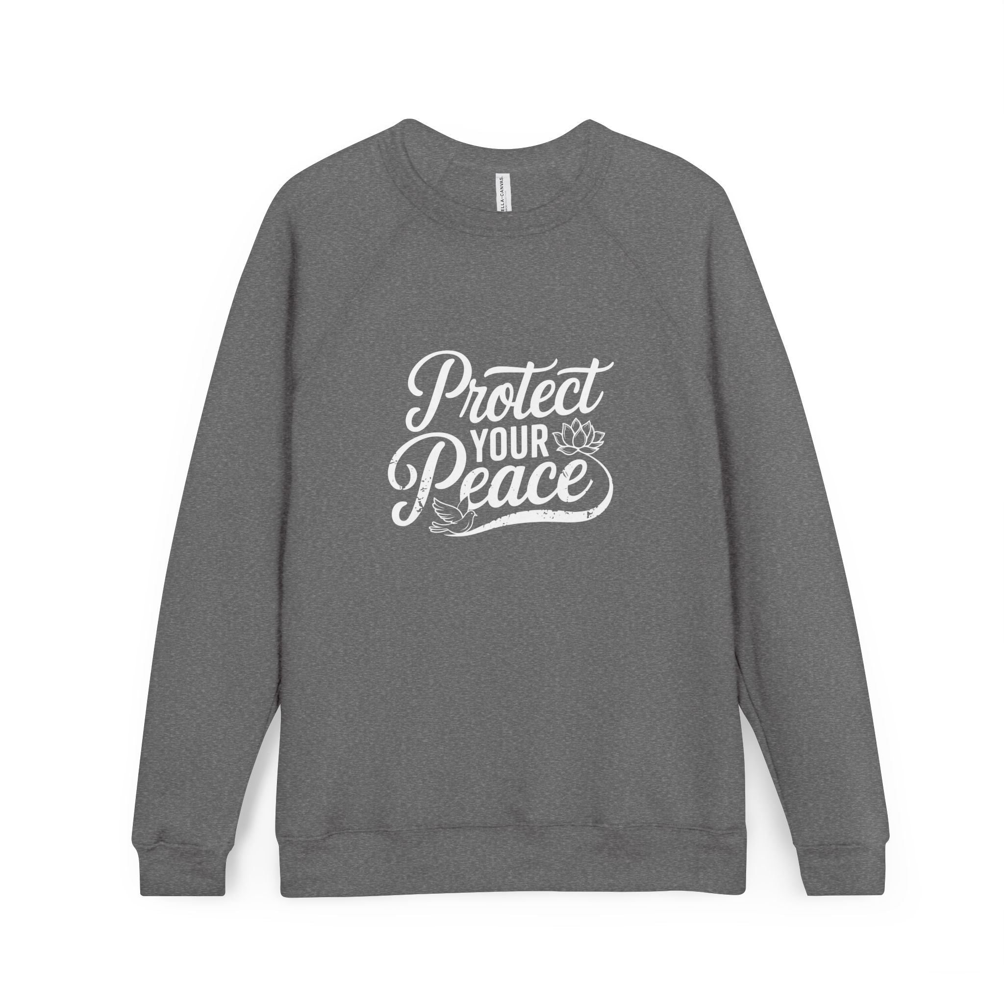 Protect Your Peace - Unisex Sponge Fleece Raglan Sweatshirt