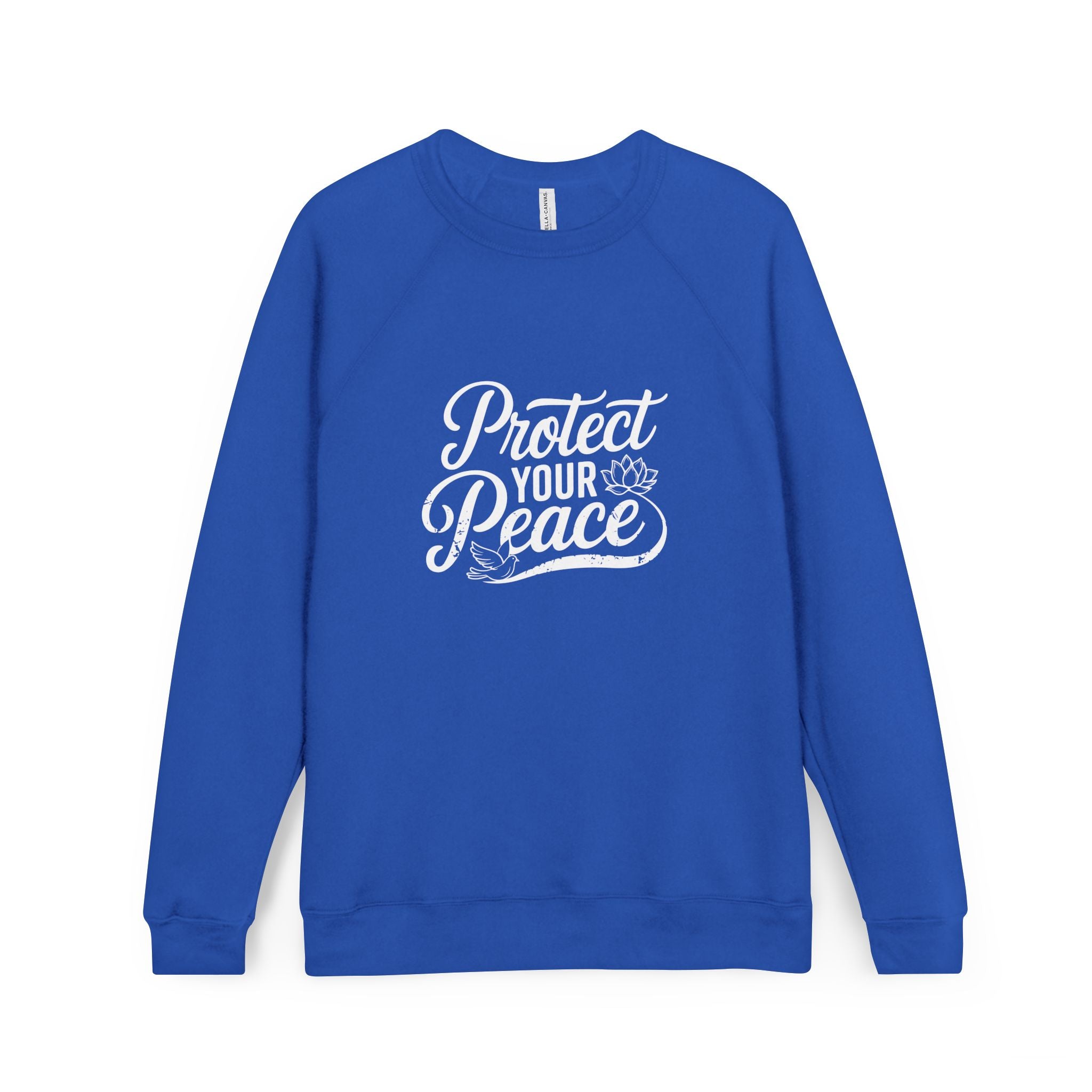 Protect Your Peace - Unisex Sponge Fleece Raglan Sweatshirt