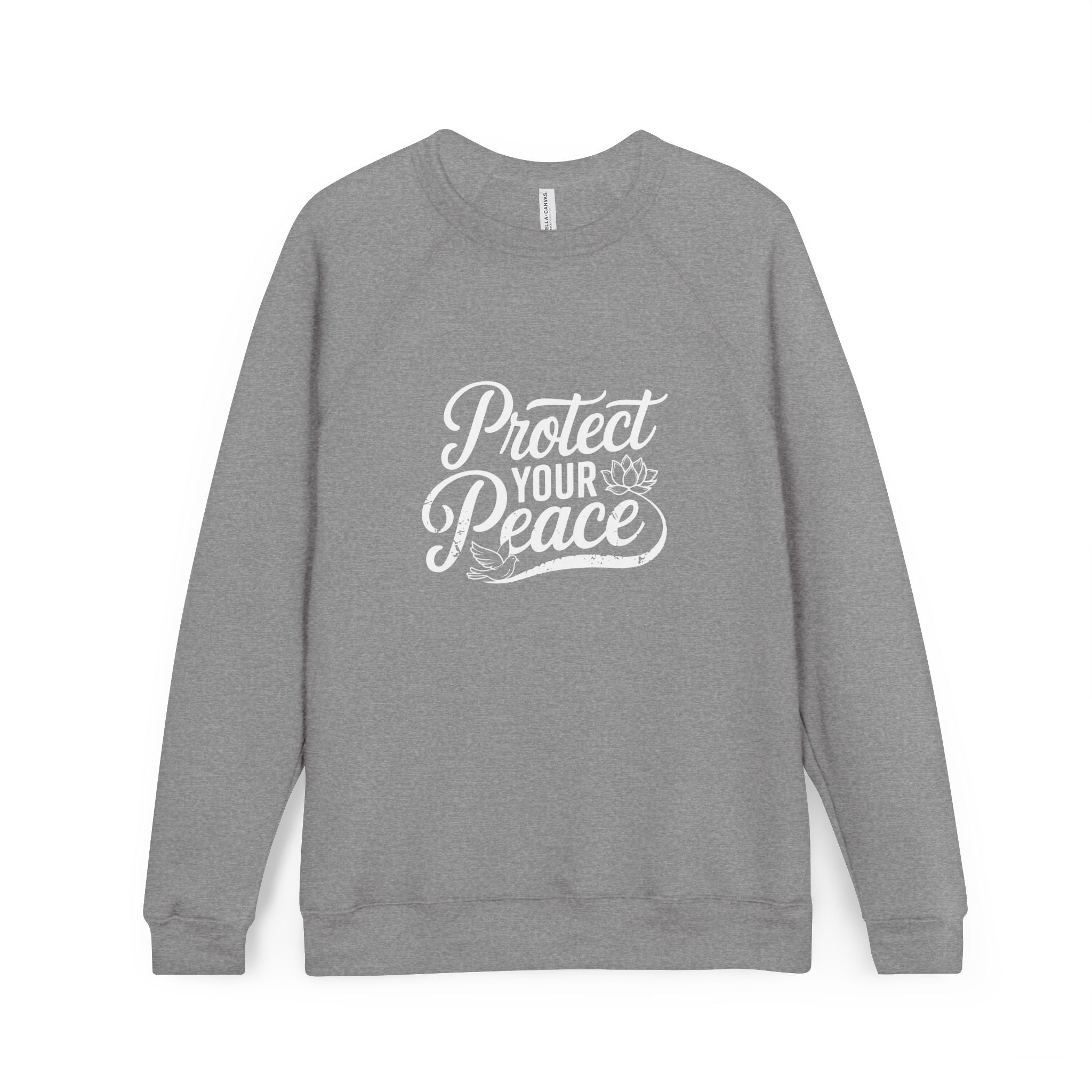 Protect Your Peace - Unisex Sponge Fleece Raglan Sweatshirt