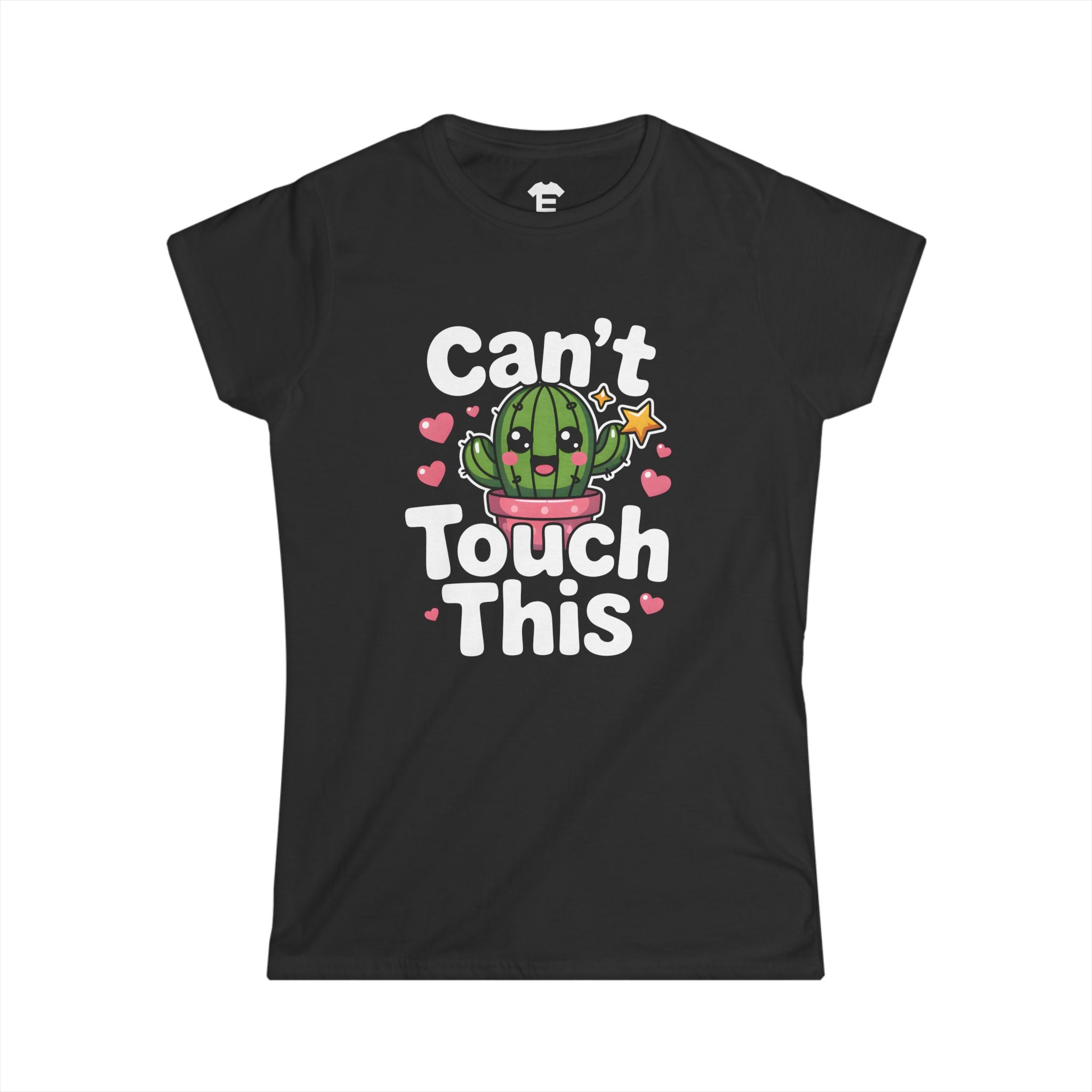 Can't Touch This (Kawaii Cactus) - Women's Softstyle Tee