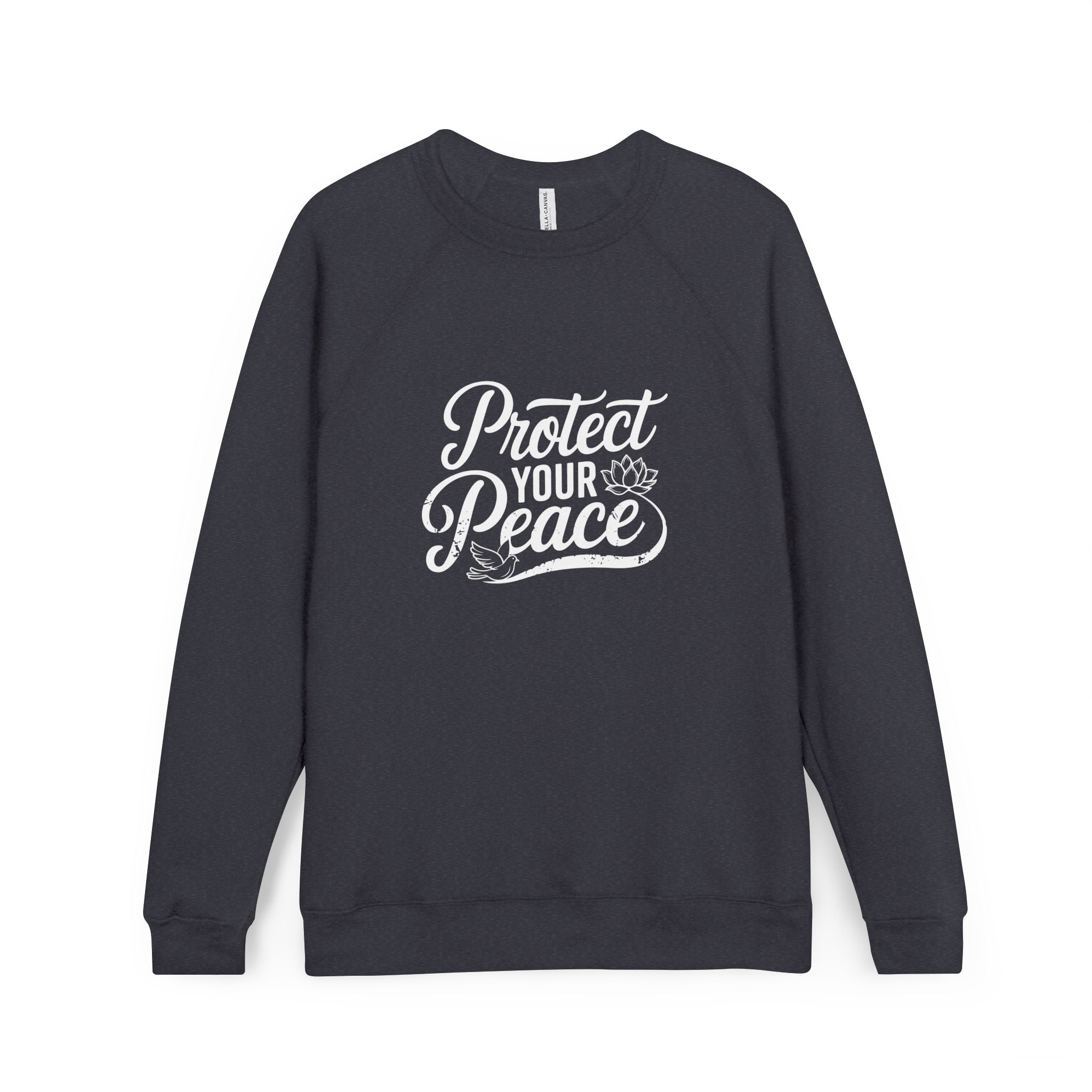 Protect Your Peace - Unisex Sponge Fleece Raglan Sweatshirt