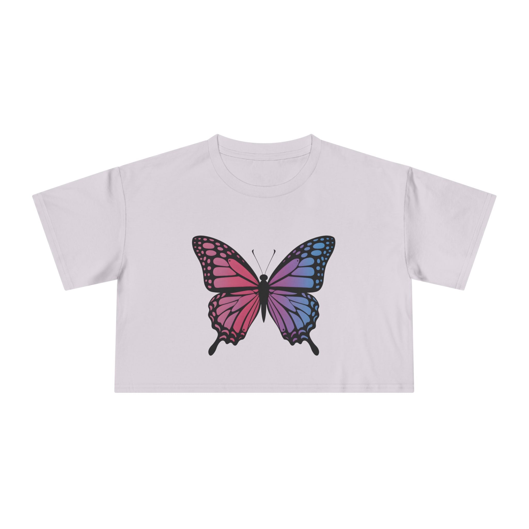 Dreamy Gradient Butterfly - Women's Crop Tee