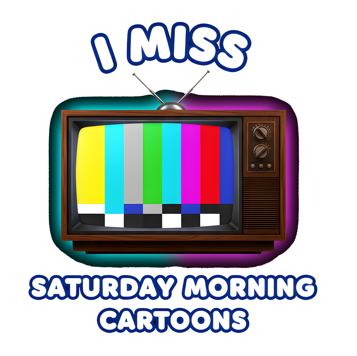 I Miss Saturday Morning Cartoons – Graphic T-Shirt 📺🥣