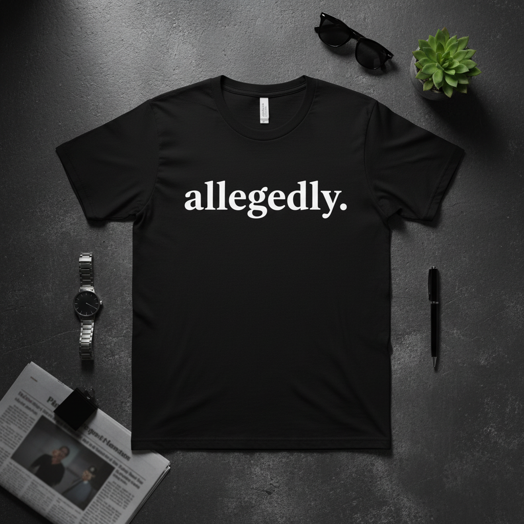 allegedly. Flat Lay