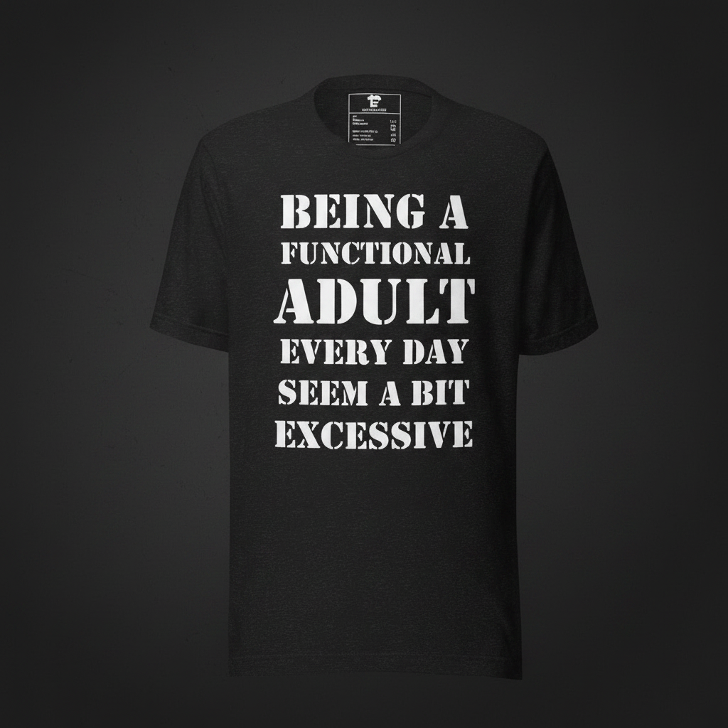 Being a Functional Adult - Front Only