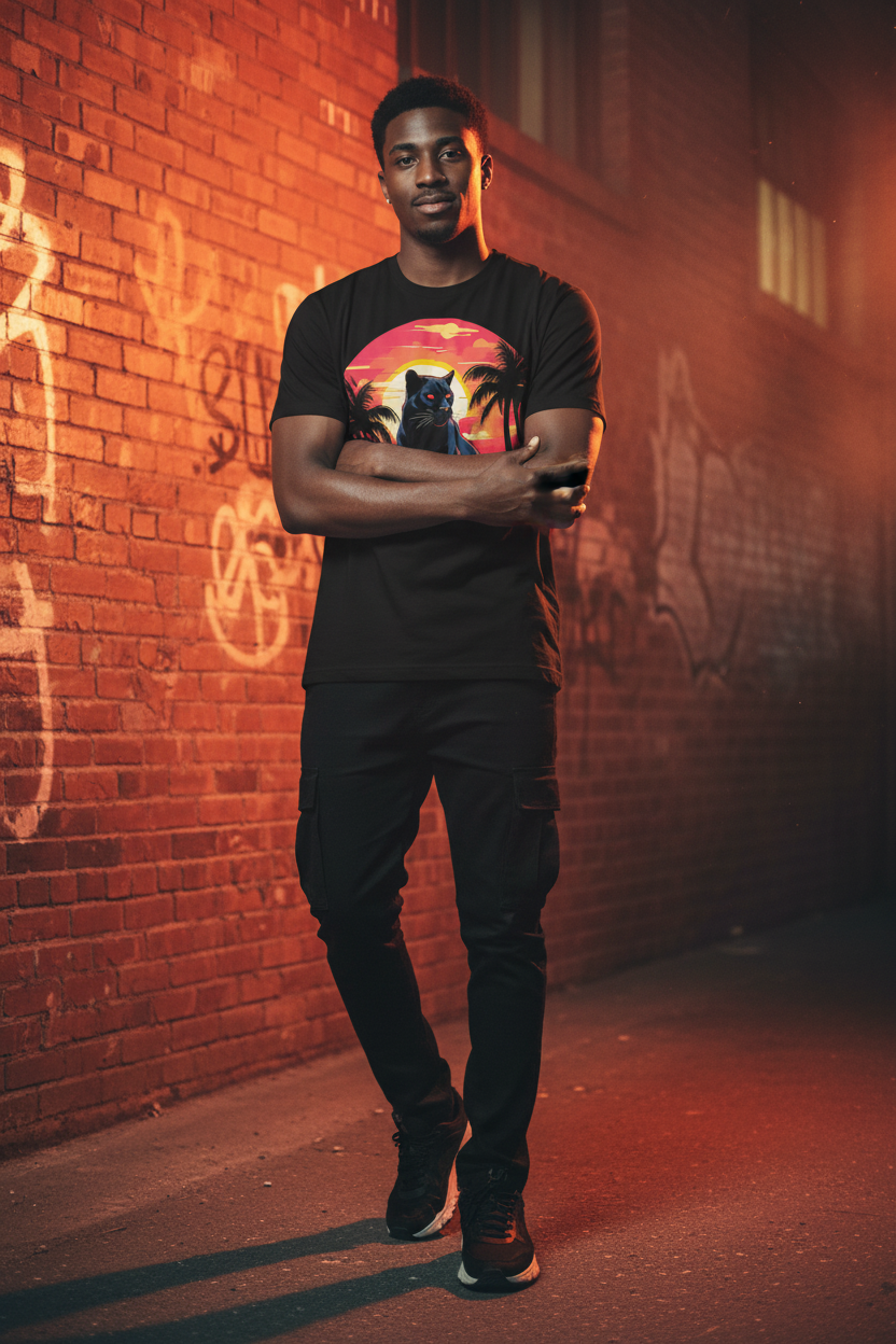 Black Panther Sunset - African-American Man