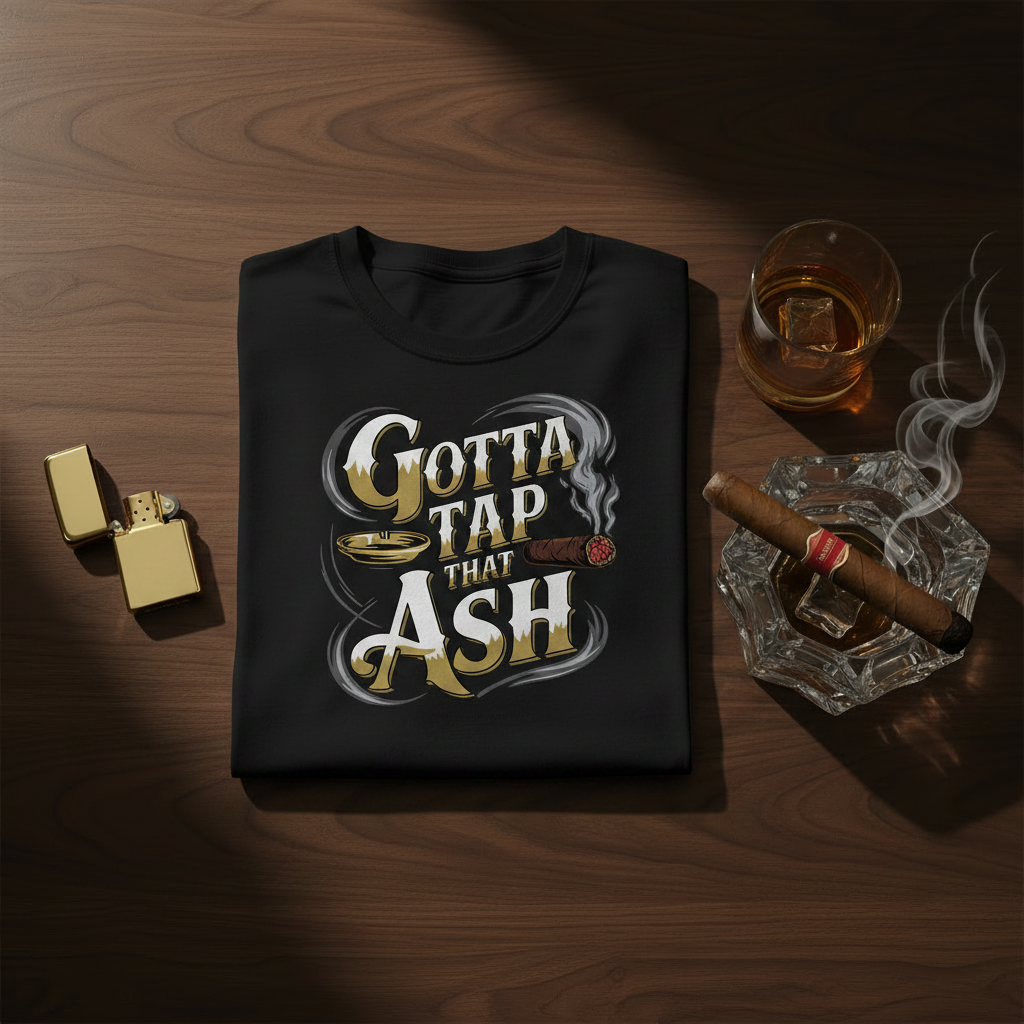 Gotta Tap That Ash - Black Flat Lay