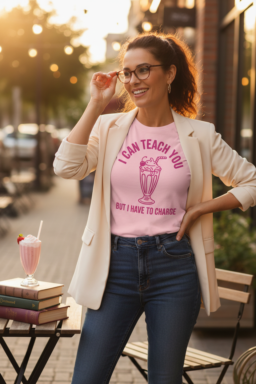 I Can Teach You But I Have To Charge - lifestyle shot - Excellentees