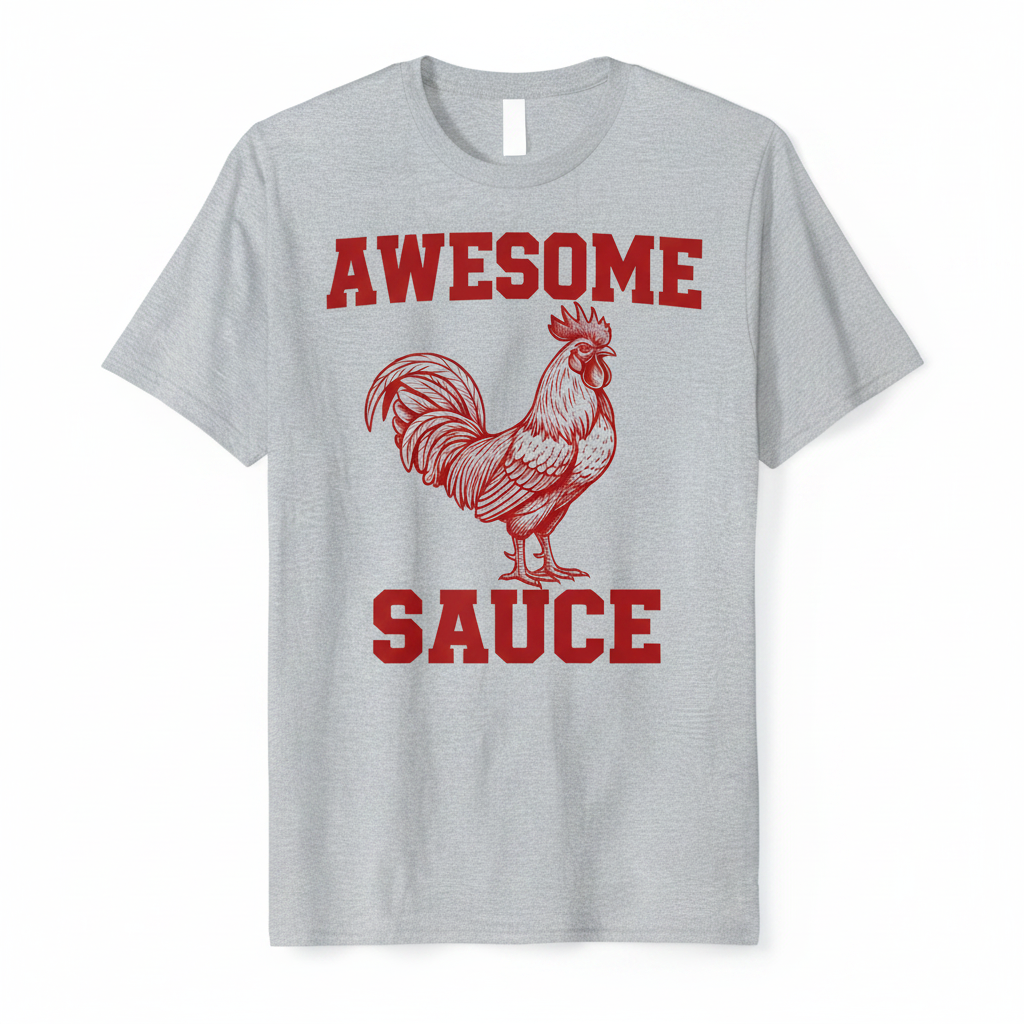 Awesome Sauce tee front shot – clean white background