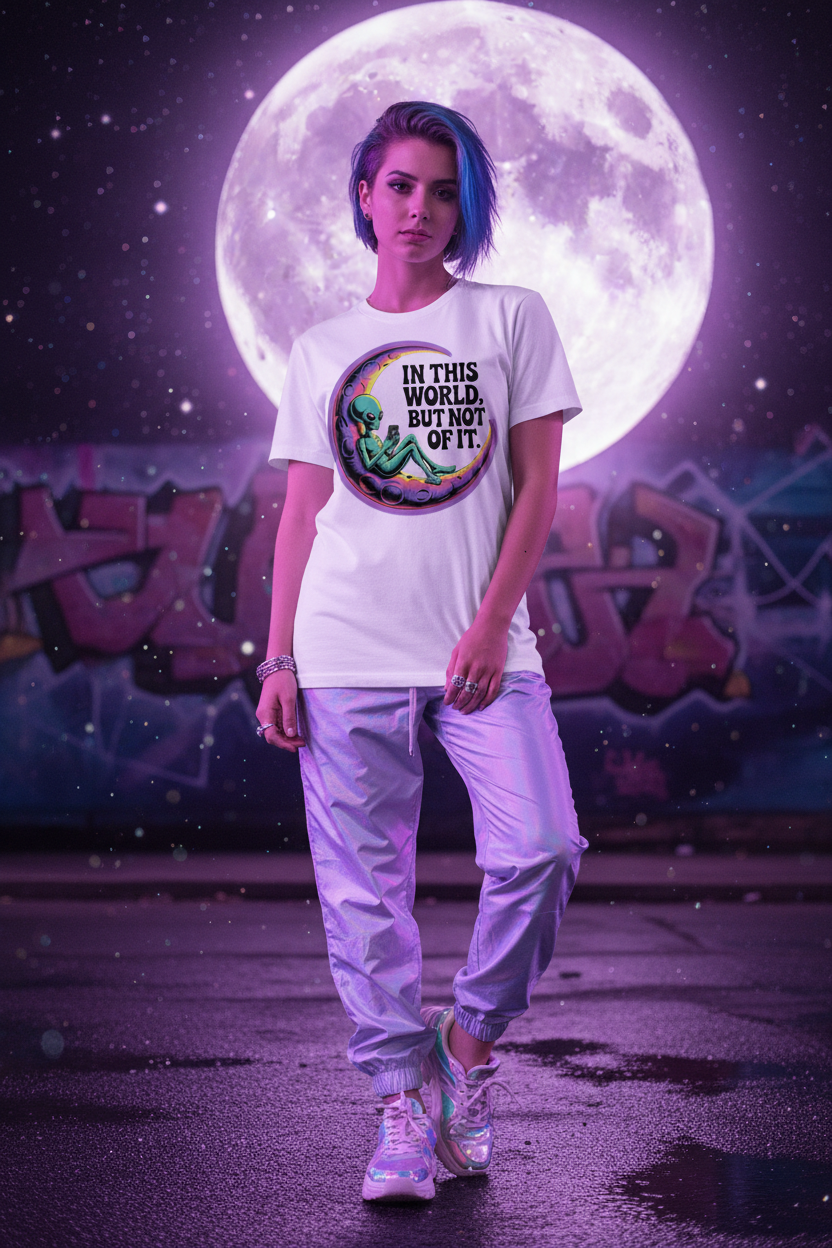 In This World But Not Of It Tee - Model Shot