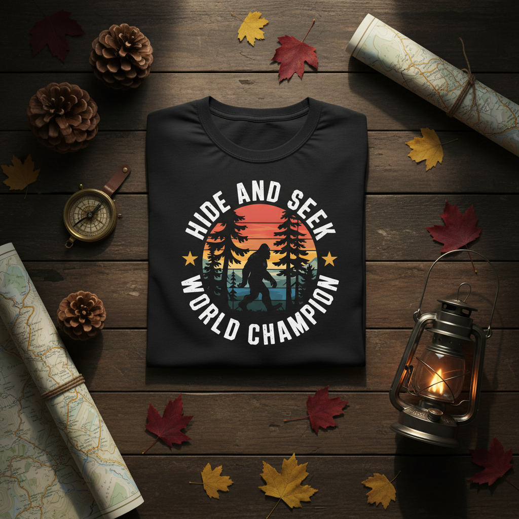 Hide & Seek Champion Bigfoot Tee - Black Still Life