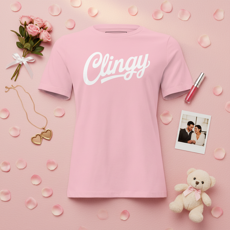 Clingy flat lay product shot
