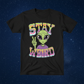 Stay Weird Alien Tee - Product Mockup